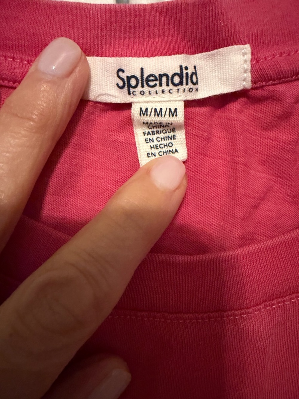 Splendid Raspberry Pink Tank Top Size M - Picture 2 of 4